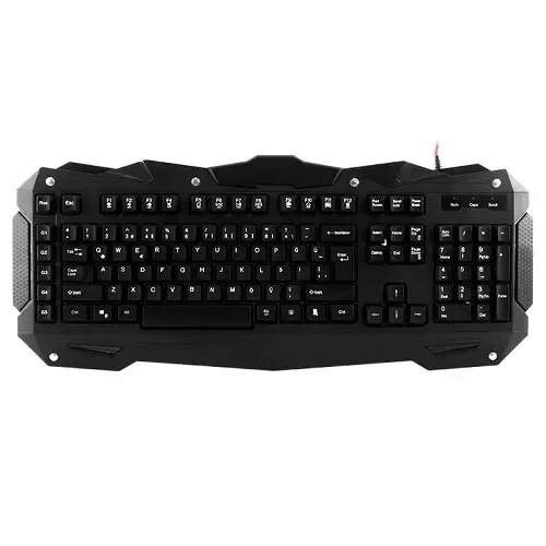 Everest Rampage KM-R1 Türkçe Q USB Makrolu Ledli Multimedia Siyah Gaming (Oyuncu) Klavye Mouse Seti