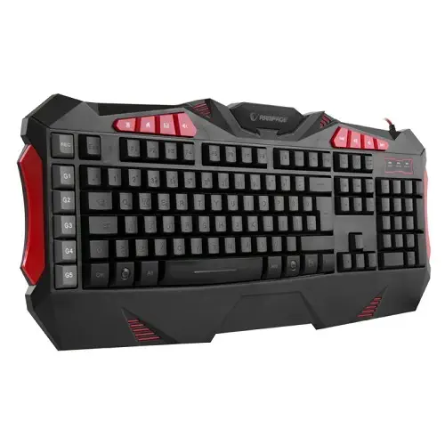 Everest Rampage SPECTRA R5 USB 7 Renk Aydınlatmalı Türkçe Q Multimedia Makrolu Siyah Gaming (Oyuncu) Klavye