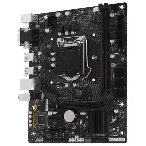Gigabyte B250M-D2V Intel B250 Express Soket 1151 DDR4 2400(O.C.)MHz Micro ATX Gaming(Oyuncu) Anakart