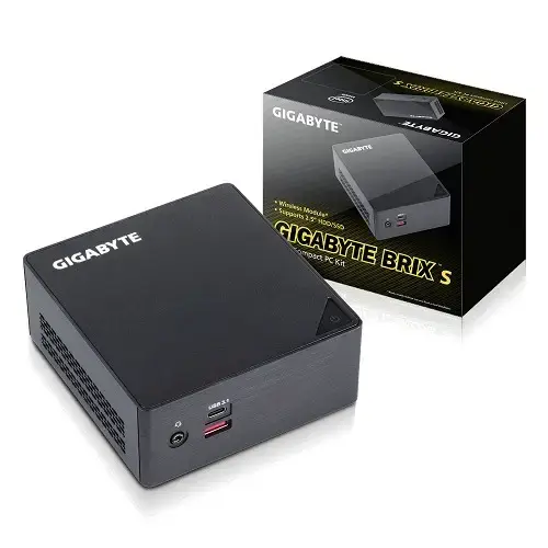 Gigabyte GB-BSi3HA-6100 BRIX Intel Core i3-6100U 2.5” HDD/SSD Destekli HDMI/miniDP WiFi+BT Vesa Barebone Mini Masaüstü Bilgisayar 