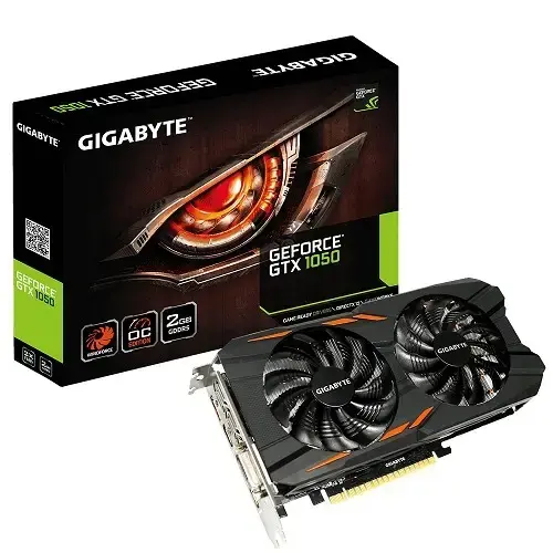Gigabyte GeForce GTX 1050 Windforce OC 2GB GDDR5 128Bit Ekran Kartı - GV-N1050WF2OC-2GD