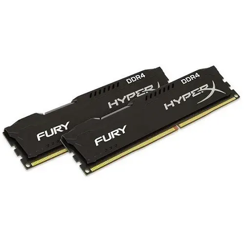 HyperX Fury Black 8GB (2x4GB) DDR4 2400MHz CL15 Gaming (Oyuncu) Ram- HX424C15FBK2/8