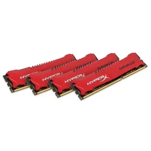Kingston HyperX Savage 32GB (4x8GB) DDR3 1600MHz CL9 240-Pin DIMM Ram - HX316C9SRK4/32