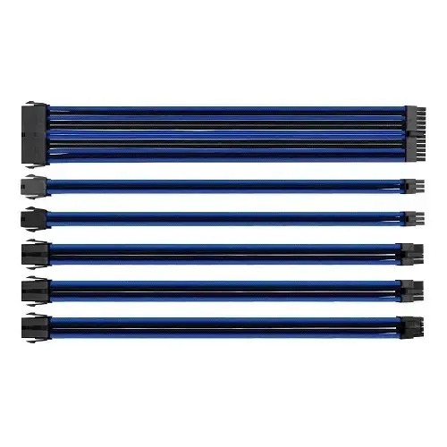 Thermaltake AC-035-CN1NAN-A1 TtMod Mavi/Siyah Power Supply Sleeved Kablo Seti (16 AWG)