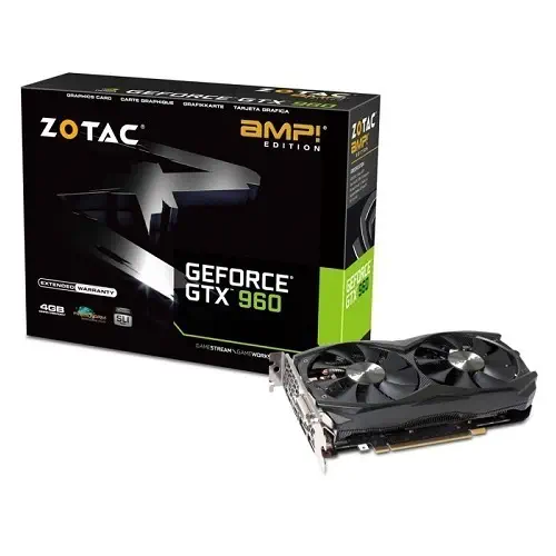 Zotac Nvidia GeForce GTX 960 AMP! Edition 4GB 128Bit GDDR5 (DX12) PCI-E 3.0 Ekran Kartı - ZT-90309-10M