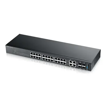 Zyxel GS2210-24 24 Port 10/100/1000 + 4xDUAL+2xSFP L2 Yönetilebilir Switch