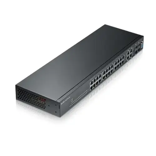 Zyxel GS2210-24 24 Port 10/100/1000 + 4xDUAL+2xSFP L2 Yönetilebilir Switch