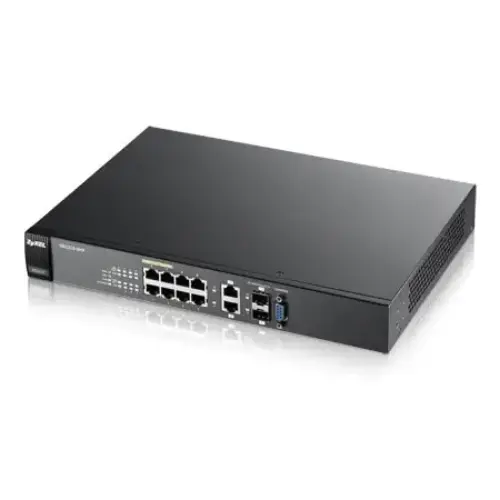 Zyxel GS2210-8HP 8 Port 100/1000+2xDUAL SFP L2 Yönetilebilir PoE Switch