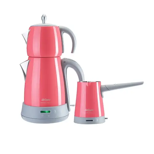 Arzum AR3029 Ehlikeyif Delux Çay ve Kahve Makinesi Seti Mercan