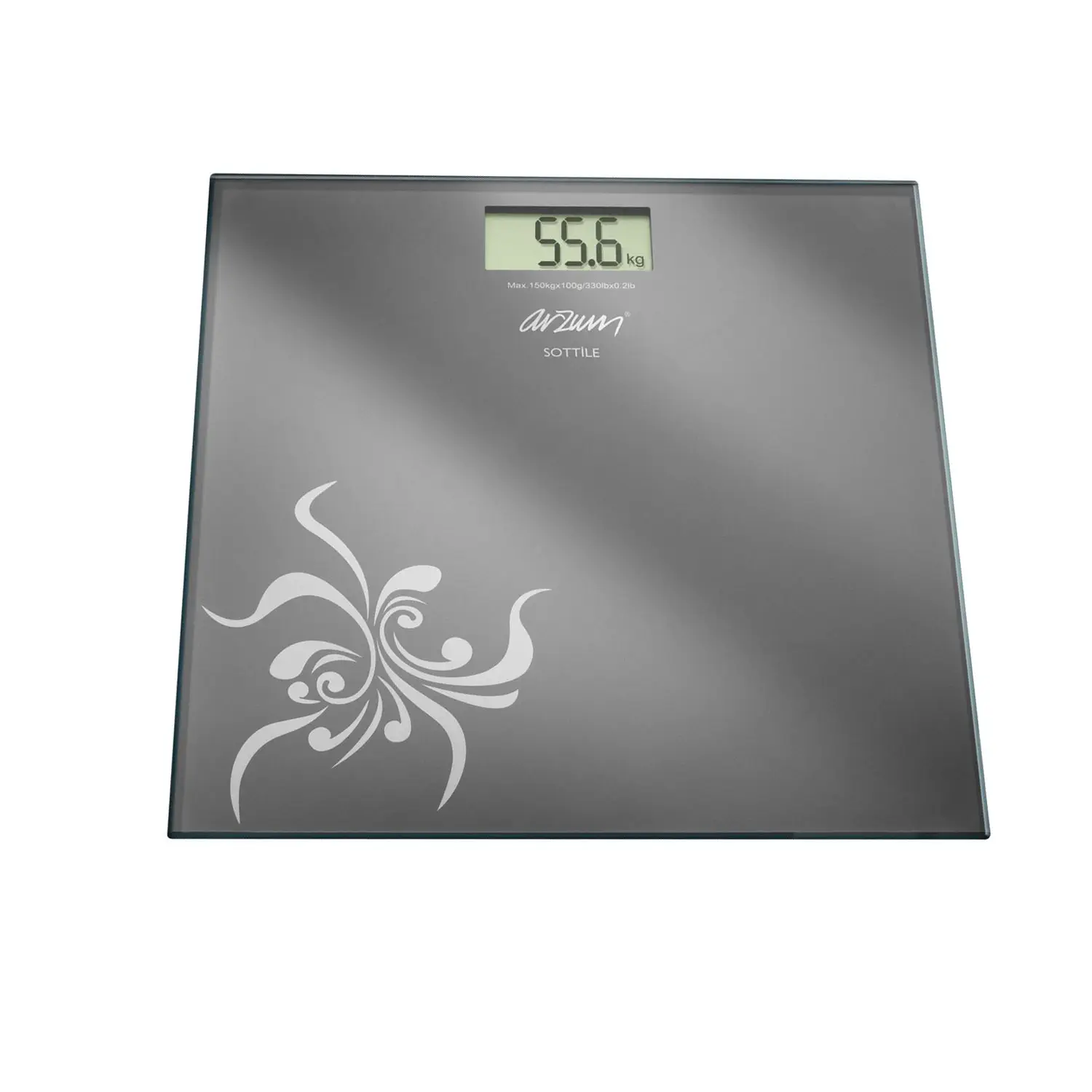 Arzum AR550 Sottile Dijital Cam Banyo Baskülü Siyah
