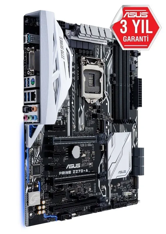 Asus Prime Z270-A Intel Z270 Soket 1151 DDR4 3866(O.C)MHz ATX Gaming(Oyuncu) Anakart