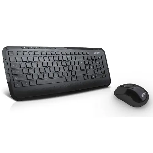 Exper Deluxe KA160+M109 Kablosuz Multimedya Klavye Mouse Seti