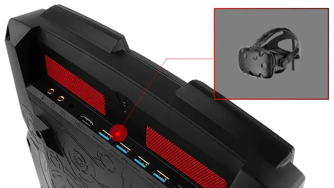 MSI VR One 7RE-087TR Intel Core i7-7820HK 2.90GHz 16GB DDR4 512GB SSD 8GB GTX 1070 Win10 Pro Gaming Bilgisayar