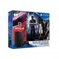 Sony Playstation 4 1TB PAL Slim Oyun Konsolu + Uncharted 4 + Drive Club + The Last Of Us (Üç Oyunlu Paket)