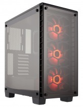 Corsair Crystal 460X RGB Compact Temperli Cam Mid-Tower Psu'suz ATX Kasa - CC-9011101-WW