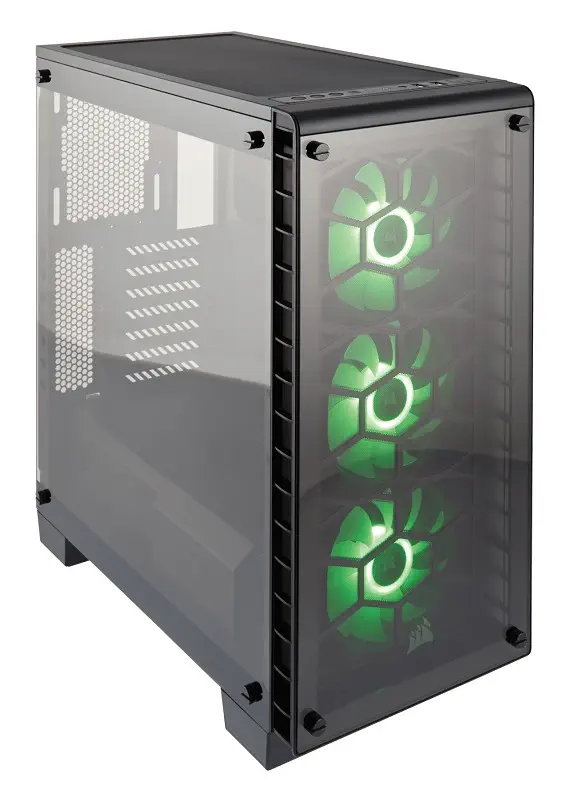 Corsair Crystal 460X RGB Compact Temperli Cam Mid-Tower Psu`suz ATX Kasa - CC-9011101-WW