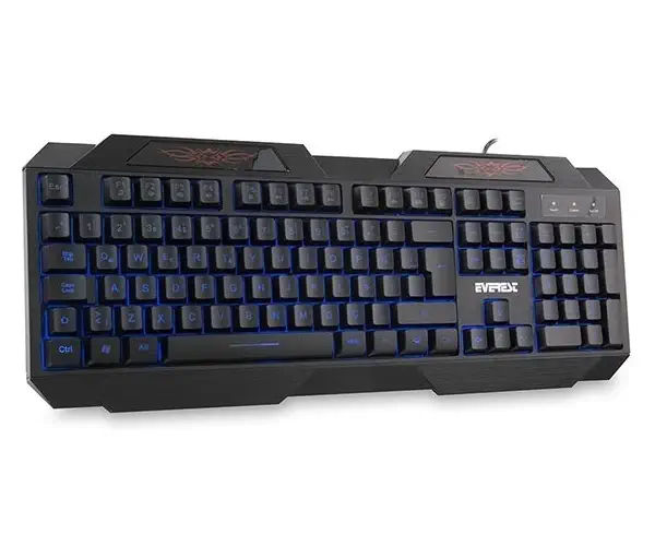 Everest KB-115 Siyah USB 3 Renk Aydınlatmalı Q Standart Gaming Klavye