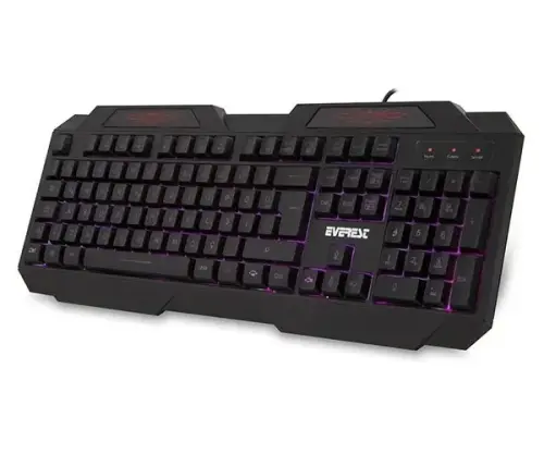 Everest KB-115 Siyah USB 3 Renk Aydınlatmalı Q Standart Gaming Klavye