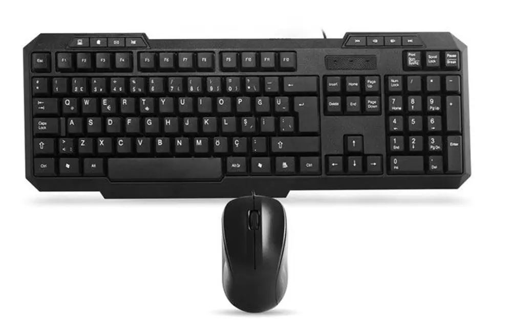 Everest KM-1435 Siyah USB Klavye + Mouse Set