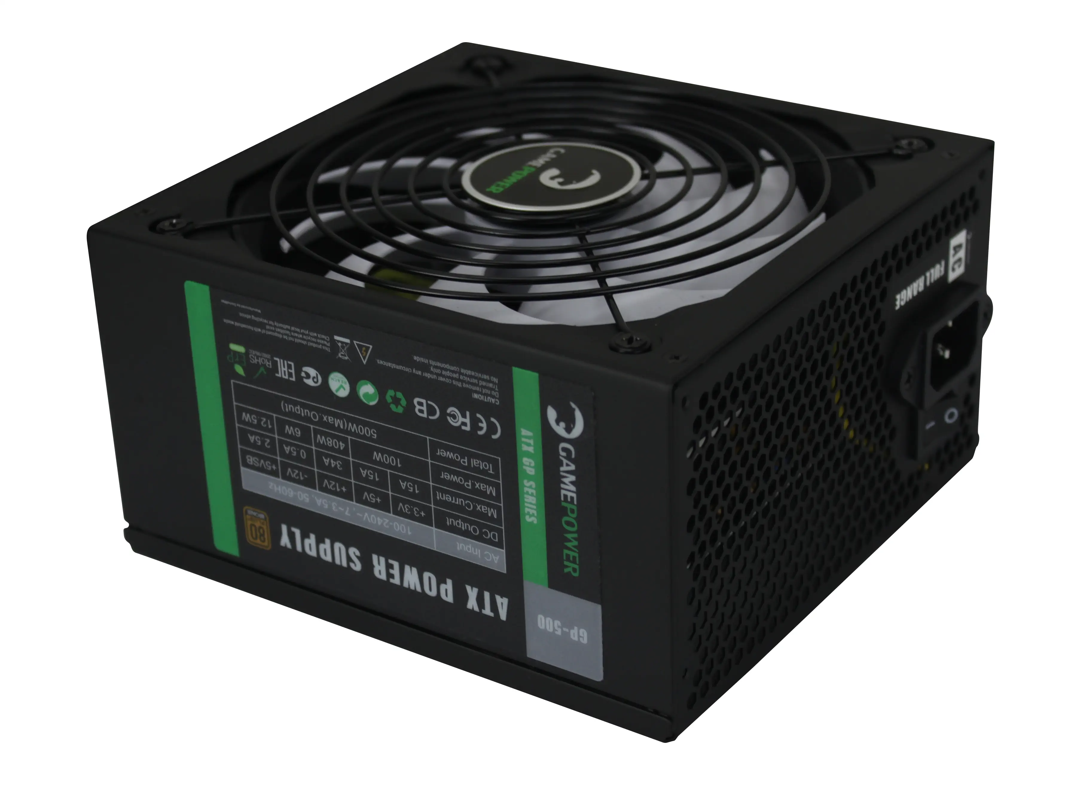 GamePower GP-500 APFC 14cm 80+ Bronze 500W Power Supply