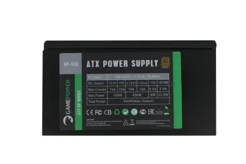 GamePower GP-550 APFC 14cm 80+ Bronze 550W Power Supply