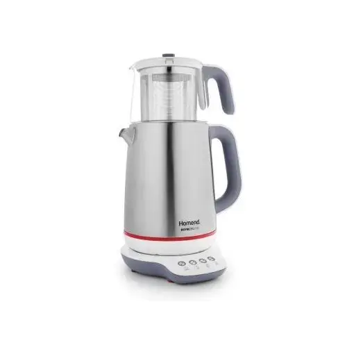 Homend 1716 Royaltea Çelik Gövdeli Cam Demlikli Çay Makinesi