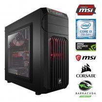 Dexter PBM2 Intel Core i3-7100 3.90GHz 8GB 1TB 7200RPM 4GB GTX 1050Ti GAMING X 4G Gaming Bilgisayar