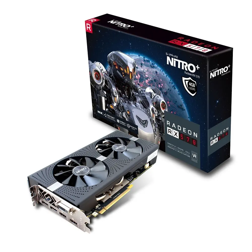 Sapphire 11266-14-20G Nitro+ Radeon RX 570 4GB GDDR5 256Bit DX12 Gaming Ekran Kartı