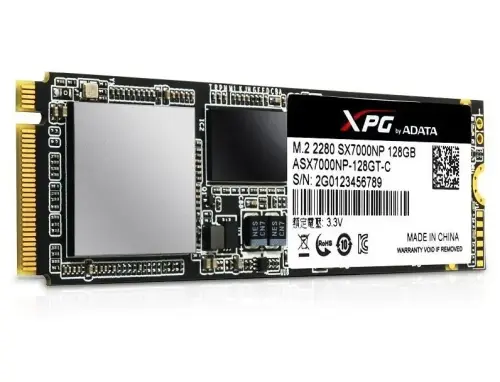 Adata XPG SX7000NP 128GB 1800MB/850MB/s 3D Nand M.2 Gaming SSD Disk - ASX7000NP-128GT-C