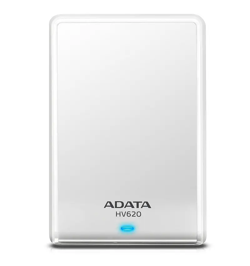 AData HV620S Slim 1TB Taşınabilir Disk Beyaz-AHV620-1TU3-CWH-S