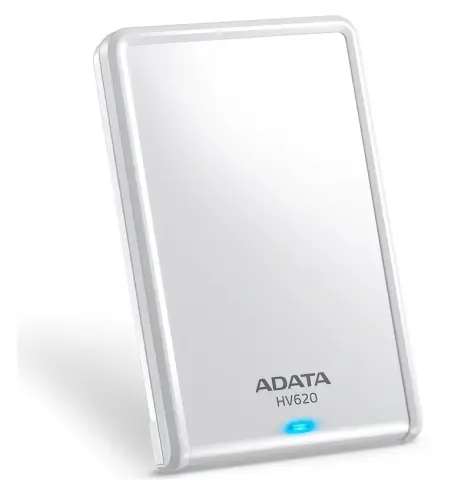 AData HV620S Slim 1TB Taşınabilir Disk Beyaz-AHV620-1TU3-CWH-S