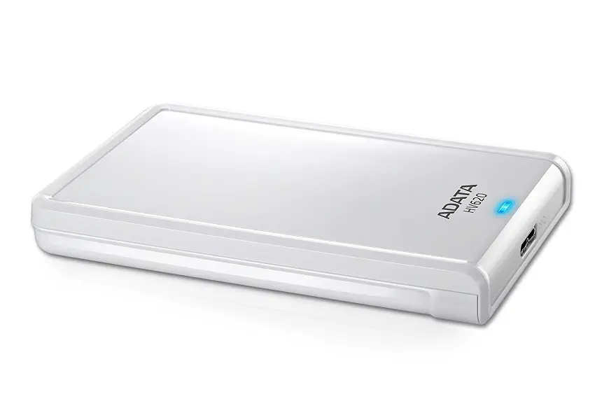 AData HV620S Slim 1TB Taşınabilir Disk Beyaz-AHV620-1TU3-CWH-S