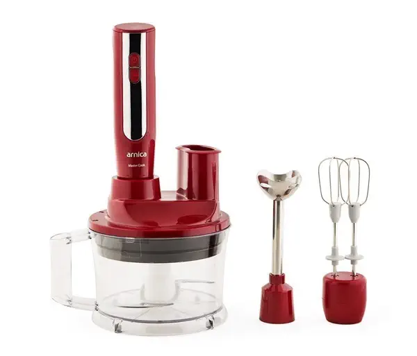 Arnica GH21660 Master Cook El Blender Seti Kırmızı
