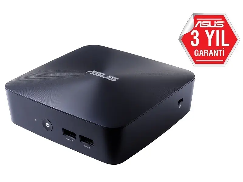 Asus VivoMini UN65U-BM008M Intel Core i3-7100U 2.40GHz Ram/Disk Yok HDMI DP Wi-Fi Ac BT FreeDOS Mini PC