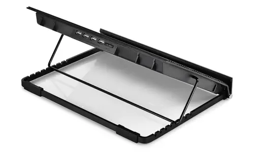 DEEPCOOL N9-EX 2Adet 140x15mm Fan 4 USB Port Alüminyum Notebook Soğutucu ve Stand