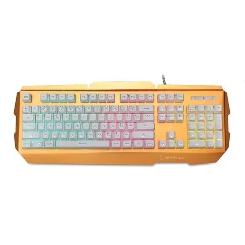 Everest Rampage KB-R9 Gold/Beyaz USB Işıklandırmalı Q Oyuncu Klavye