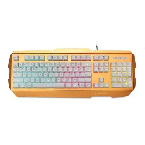 Everest Rampage KB-R9 Gold/Beyaz USB Işıklandırmalı Q Oyuncu Klavye