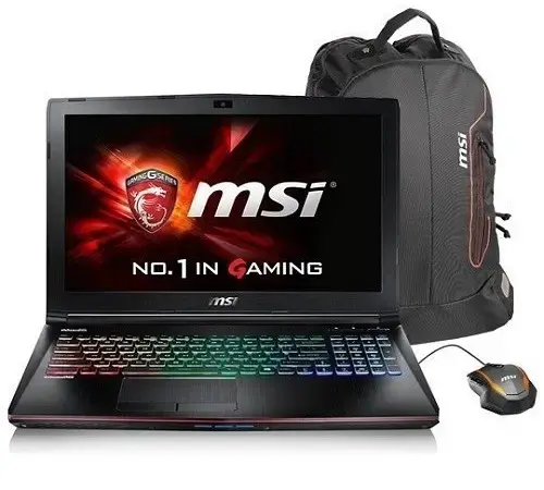 MSI GE62 7RD(Apache)-1406XTR Intel Core i5-7300HQ 2.50GHz 8GB DDR4 128GB SSD+1TB 7200RPM 4GB GTX1050 15.6″ Full HD FreeDOS Gaming Notebook