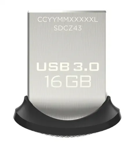 Sandisk Ultra Fit 16GB USB 3.0 Bellek - SDCZ43-016G-GAM46