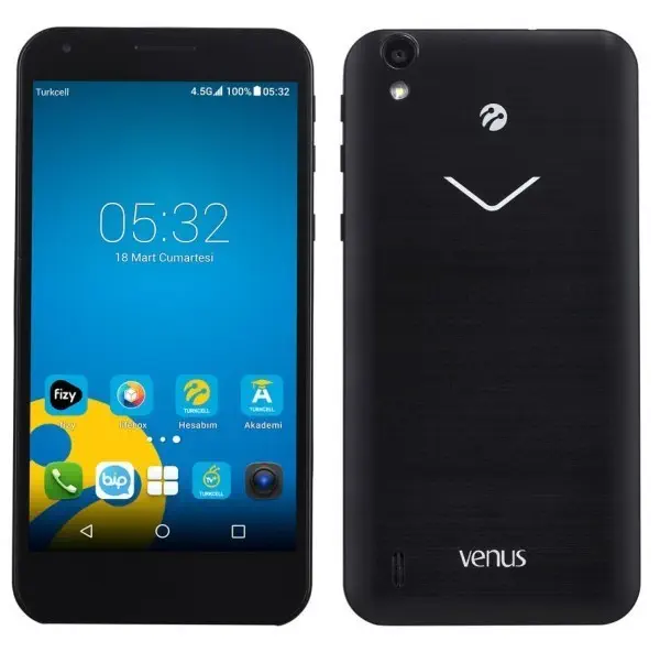 Vestel Venüs 5000 16GB Siyah Cep Telefonu (Distribütör Garantili)