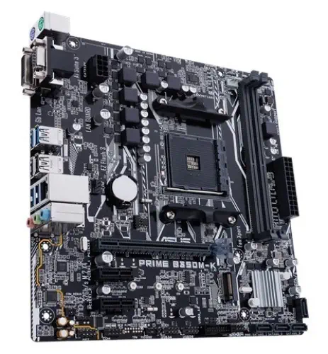 Asus Prime B350M-K AMD B350 Soket AM4 DDR4 3200(O.C.)MHz mATX Gaming(Oyuncu) Anakart
