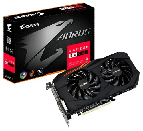 Gigabyte Aorus Radeon RX 580 8GB GDDR5 256Bit DX12 Ekran Kartı - GV-RX580AORUS-8GD