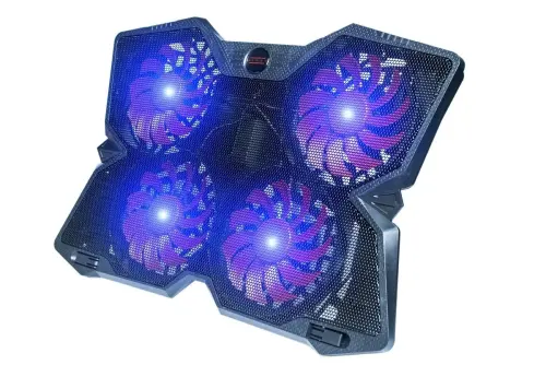 Hiper NC-2000 4 Fanlı Led Işıklı Led Ve Fan Kontrolcülü 11-17.3 inç Gaming Notebook Soğutucu