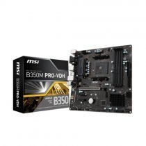 MSI B350M PRO-VDH AMD B350 Soket AM4 DDR4 3200(OC)Mhz mATX Anakart