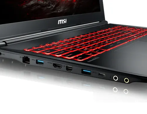 MSI GL62M 7RDX-1623XTR  i5-7300HQ Max.3.50GHz 8GB DDR4 128GB SSD+1TB 2GB GTX 1050 15.6″ Full HD FreeDOS Gaming Notebook