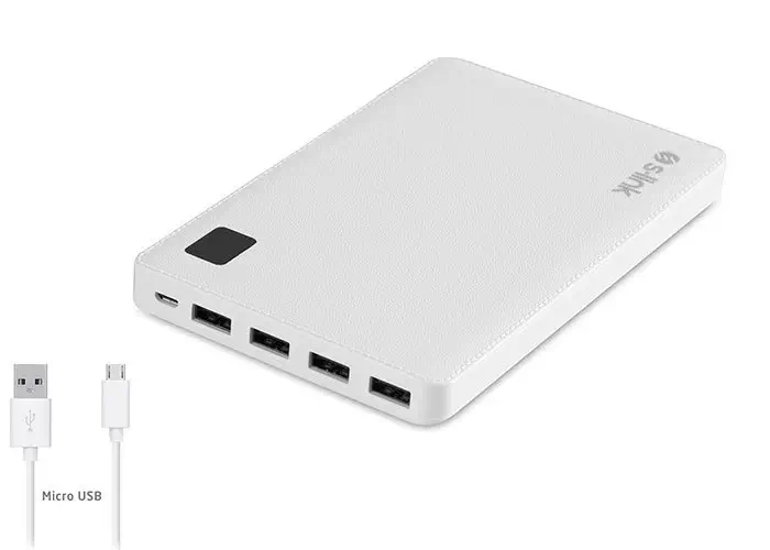 S-link IP-G200 20000mAh 4xUsb Port Girişli Beyaz Powerbank