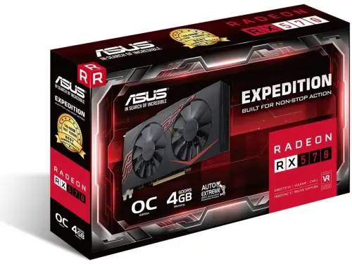 Asus EX-RX 570-O4G Expedition Radeon RX 570 OC 4GB GDDR5 256Bit DX12 Ekran Kartı