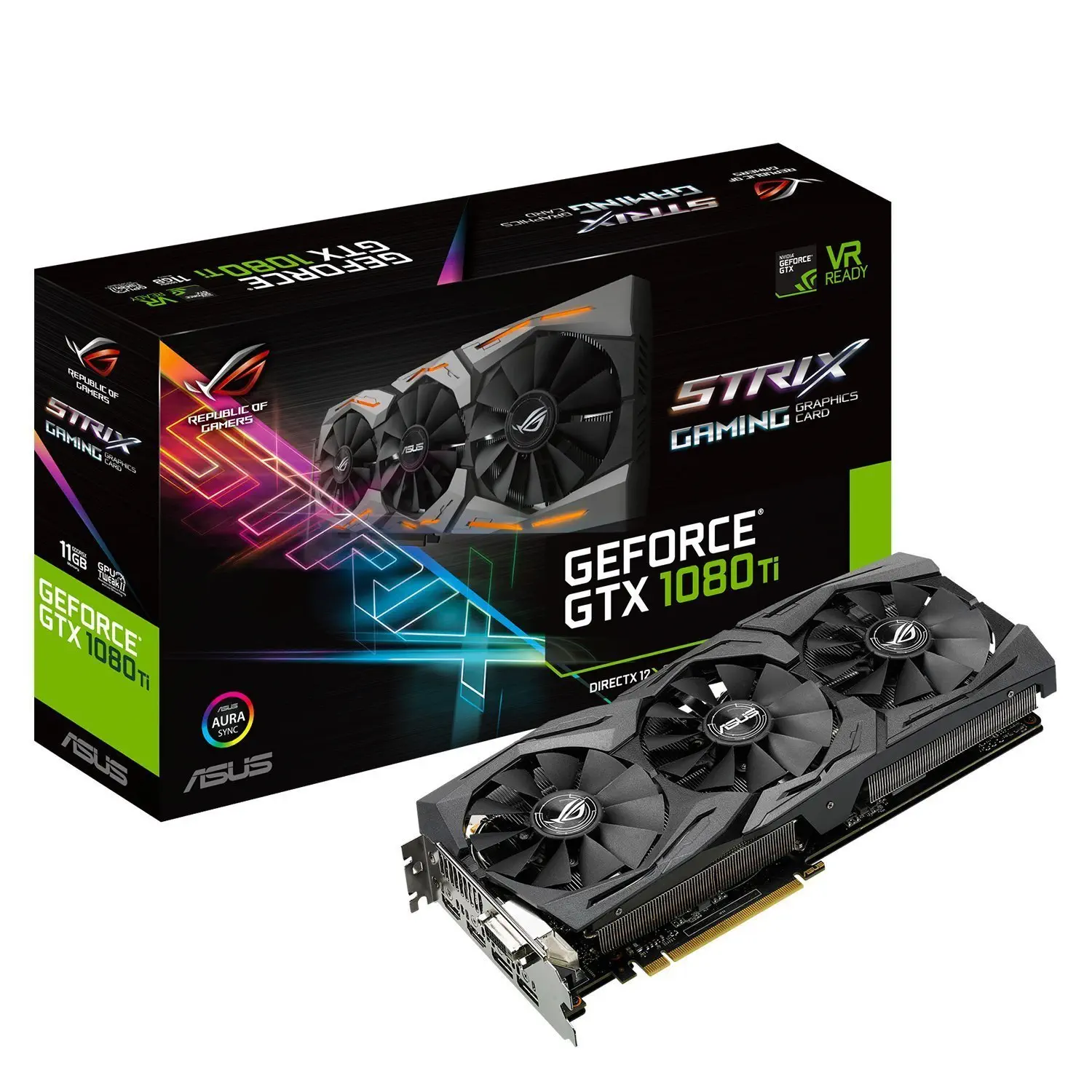 Asus GeForce Strix-GTX 1080Ti-11G Gaming 352Bit 11GB DDR5 352Bit Gaming (Oyuncu) Ekran Kartı