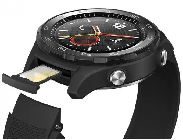 Huawei Watch 2 Carbon Black Akıllı Saat - Android Wear 2.0