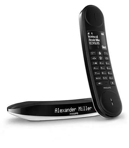 Philips M6601WB/38 Siyah/Beyaz Lucea Dect Telefon